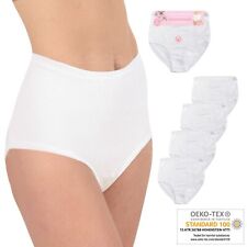 Damen Taillenslips Schlüpfer Baumwolle Unterhose Tunnelbund weiß 40-70 M-6XL 170