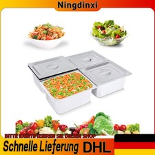 4-Pack GN Behälter Edelstahl