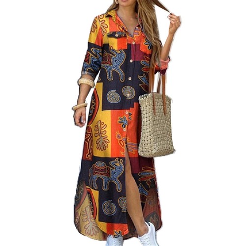 Damen hemdkleid lässige - hemdkleid,
