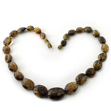 Bernstein Kette Halskette Amber Modern 100% Naturbernstein K538