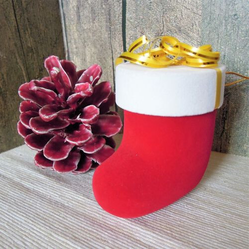 Fünf etuis roter stiefel - fÜnf, /