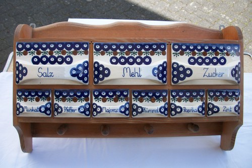 Antikes-Küchen-Gewürz-Regal