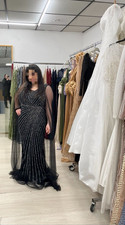 Schwarzes langes abendkleid - langes,