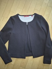 Wie Neu hochwertiger S.Oliver Sweat Blazer Jacke Gr XS 34 Bolero Style maritim