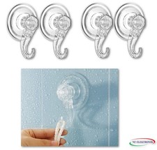 6x Saughaken Haken Saugnapf Ohne Bohren, bis zu 5kg Gewicht, Vakuum extra Stark