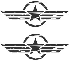 2x US Army Retro Star Aufkleber Amerika USA Aufkleber Retro Aufkleber  283/15