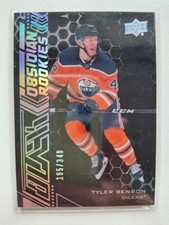 Tyler Benson (Edmonton Oilers, Kassel Huskies) UD Black Obsidian Rookies /349