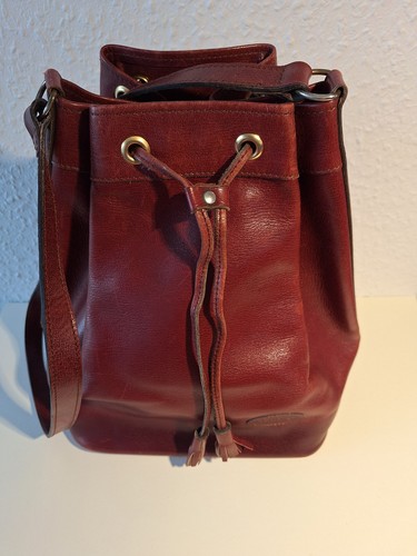 Vintage lederbeuteltasche - vintage,