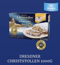 Dr. Quendt Echter Dresdner Stollen Christstollen Karton 1kg MHD Feb. 2026