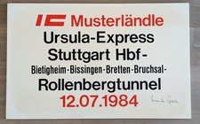 Zuglaufschild musterländle - zuglaufschild,