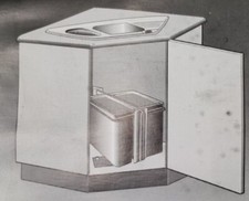 BLANCO Eck Abfallsystem Blancoselect Trigon Einbau Abfalleimer 511717 Grau