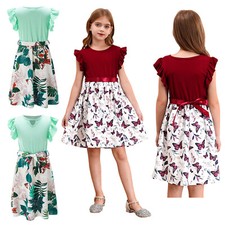 Kinder Mädchen Kleid Mit