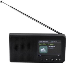 Soundmaster DAB175SW Schwarz portables DAB Radio Akku NEU