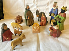 12 Krippenfiguren Holz