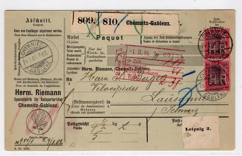 Germania reichspost pf - germania, 80