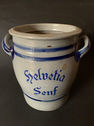 Grosser alter senftopf - alter,