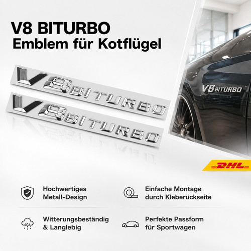 2pcs biturbo emblem - 2pcs,