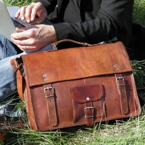 Leder laptoptasche - leder,