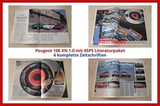 Peugeot 106 XN 1.0 mit 45PS Literaturpaket - 6 komplette Zeitschriften