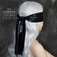 Schwarze Lackleder Augenbinde Augenschutz Schlaf Patch Bondage DE Spielzeug DE