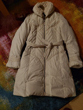 Versace Mantel Daune Gr. 36 Steppmantel beige