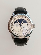 Herrenuhr Perrelet P-211 Stahl Big size Central lunar phase