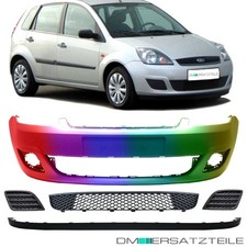 Ford Fiesta JH JD Stoßstange vorne LACKIERT 2005-2008 + Zubehör Gitter + Spoiler