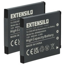 2x Akku für Casio Exilim EX-Z9 EX-Z22 EX-Z29 EX-Z85 EX-Z25 EX-Z80 600mAh 3,7V