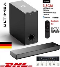 Ultimea Soundbar für TV Wireless Subwoofer 2.1 Nova S40 Bluetooth 5.3 HDMI USB