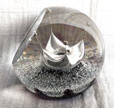 Selkirk Limited Edition Glas Briefbeschwerer " Ice Station " 77/450 Peter Holmes.