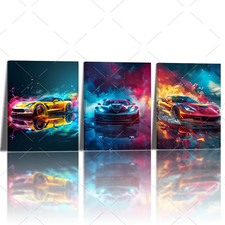 3er Leinwanddruck Set