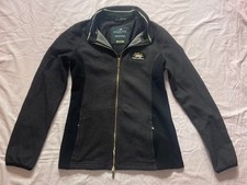 Equiline Damen Reitjacke L Schwarz Gold Premium Fullzip Trainingsjacke Top