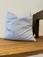 Zirbenkissen Blau Weiß