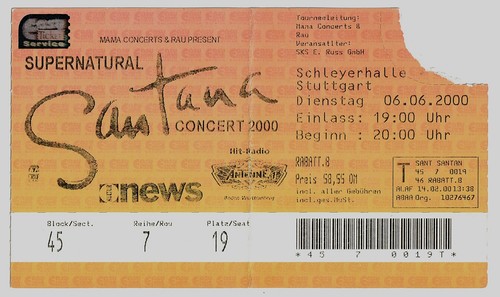 Santana ticket - ,