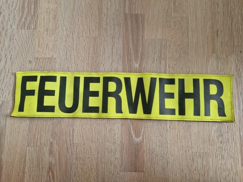 Feuerwehr rückenschild klett - rückenschild,