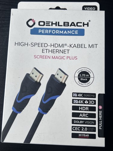Oehlbach hdmi kabel - 1,7 m, |