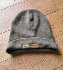 Trakker Mütze Wintermütze SELTEN! gelber Schriftaufzug Carp Angeln Fishing TOP!!