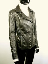 Lederjacke von MANGUUN schwarz