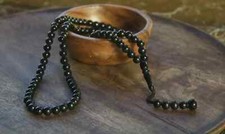 Tesbih schwarz Gebetskette 99 Perlen - für Dhikr & Zikr / Misbaha ?Tasbih