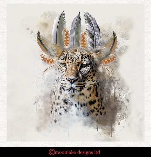 Leopard indische federn - leopard,,