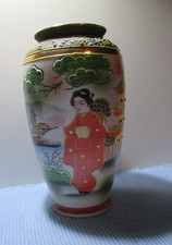 Vase alte Vase Handmalerei H. 16 cm,