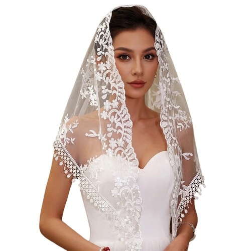 Delicate lace mantilla - delicate,
