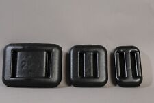 Oceama Taucherblei 3er Set 2 kg/1 kg/0,5Kg für Bleigurt beschichtet schwarz