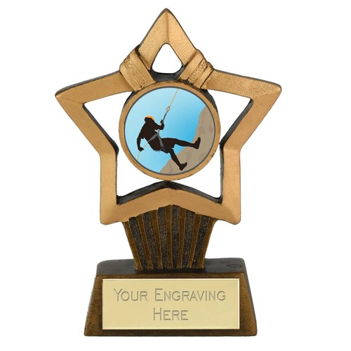 Abseiling award mini star - abseiling,