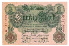 Reichsbanknote mark 1910 - mark,