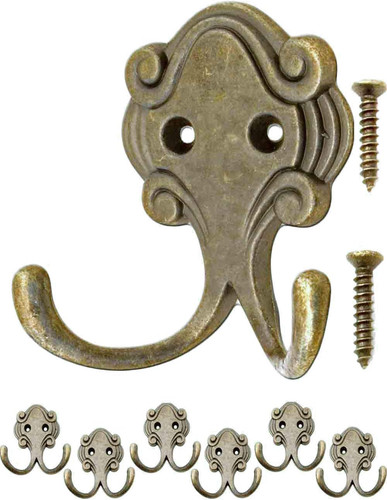 Antike doppel haken - 6x, doppel-haken