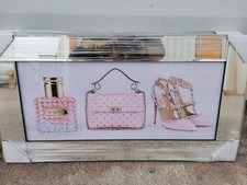 Rosa Heels, Flasche, Tasche