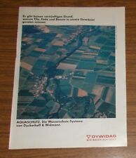 Seltene Werbung DYWIDAG AQUASCHUTZ Wasserschutz-Systeme 1985