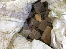 Pflastersteine Granit Pflastersteine Bunt / Grau Gebraucht im Big Bag