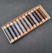 12 Rollen Gütermann Athene Knopflochseide Silk Buttonhole Thread Hilo de Seda 24